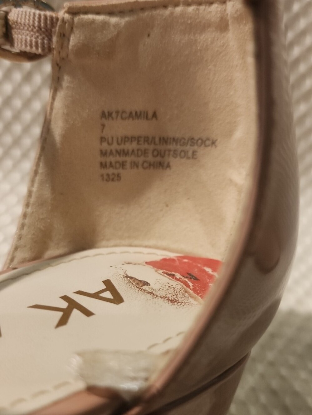 Anne Klein Blush Patent Ankle-Strap Block Heels - Picture 9 of 15